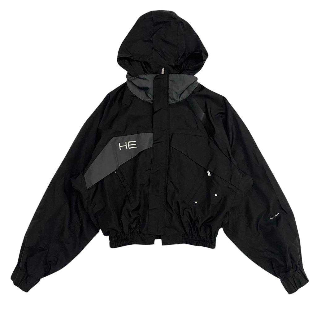 Heliot Emil SS19 Cropped Technical Jacket Black (Size L)