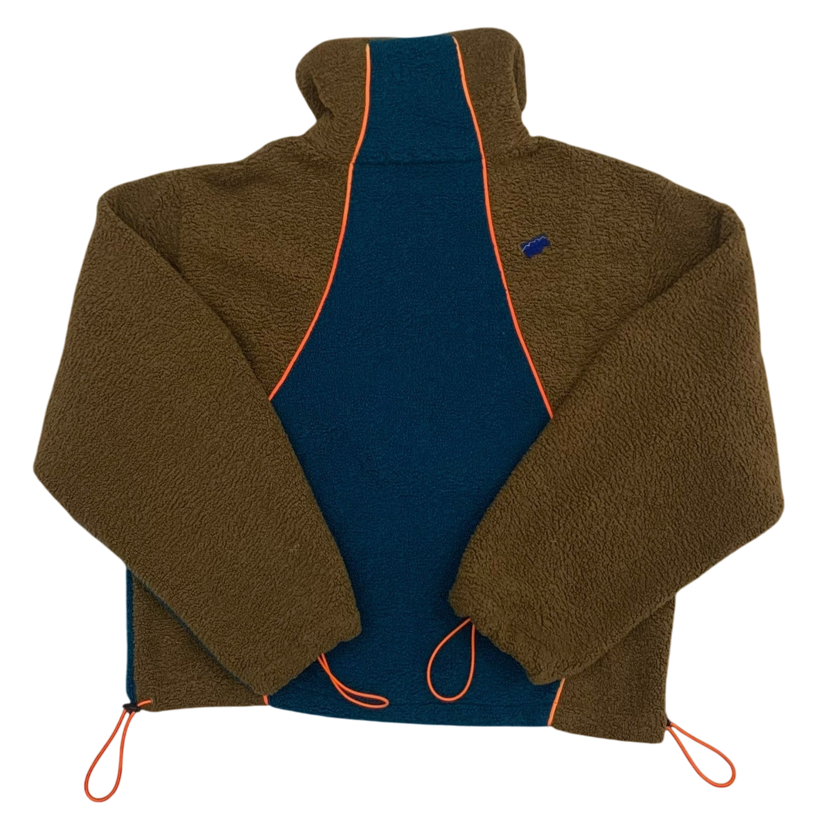 Ader Error Victo Fleece Jacket Brown / Blue (Fits L-XL)
