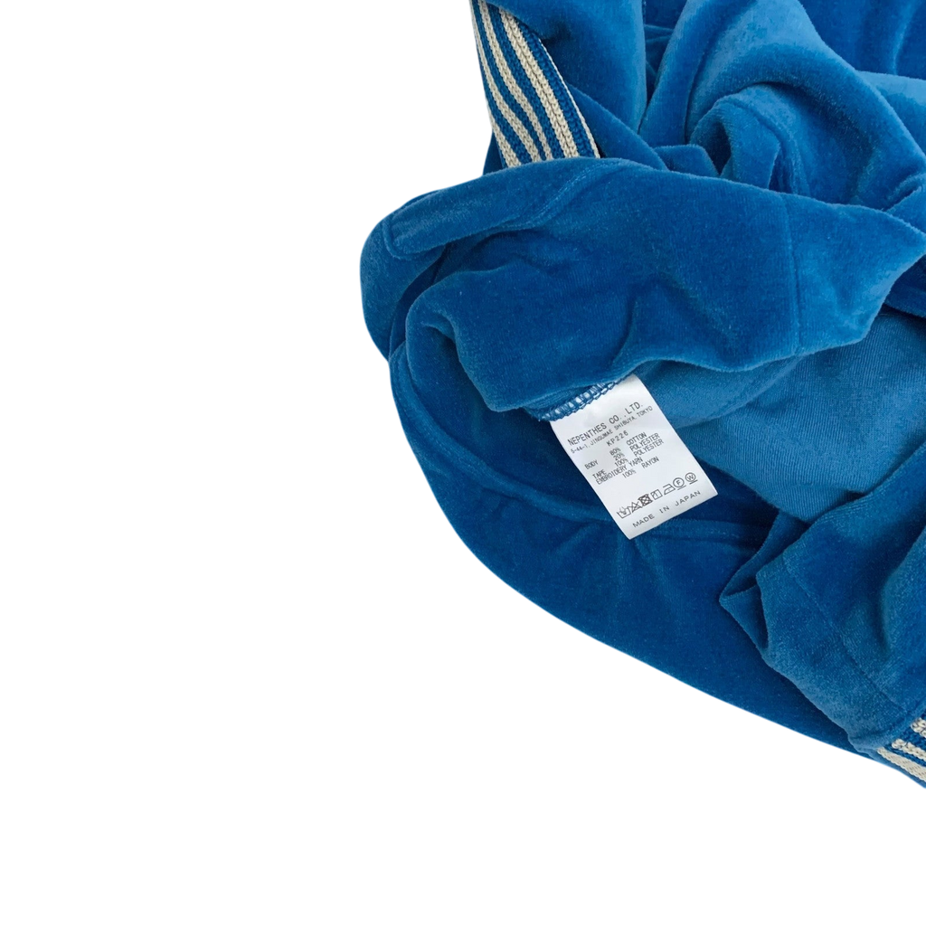 Needles Velour Track Hoodie Blue (Fits S-M)