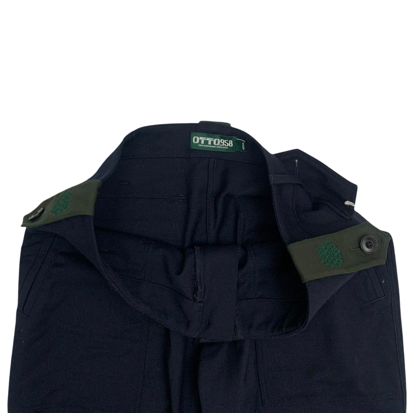 Kiko Kostadinov Otto 958 Booth Wool Trousers Navy (Size M)