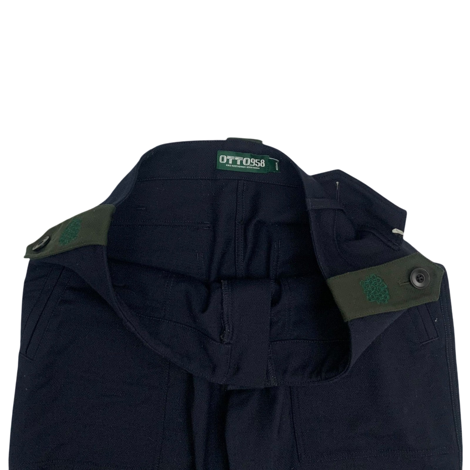 Kiko Kostadinov Otto 958 Booth Wool Trousers Navy (Size M)