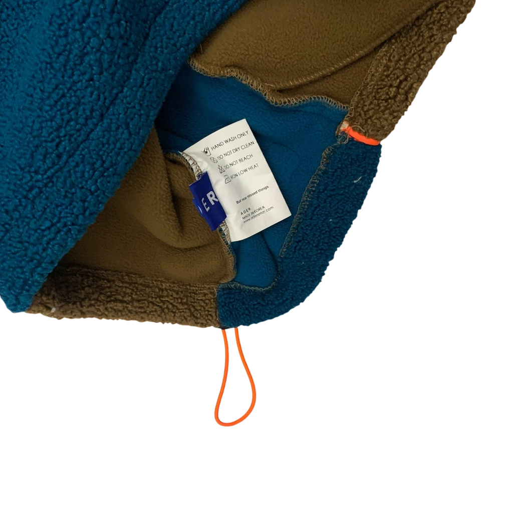 Ader Error Victo Fleece Jacket Brown / Blue (Fits L-XL)