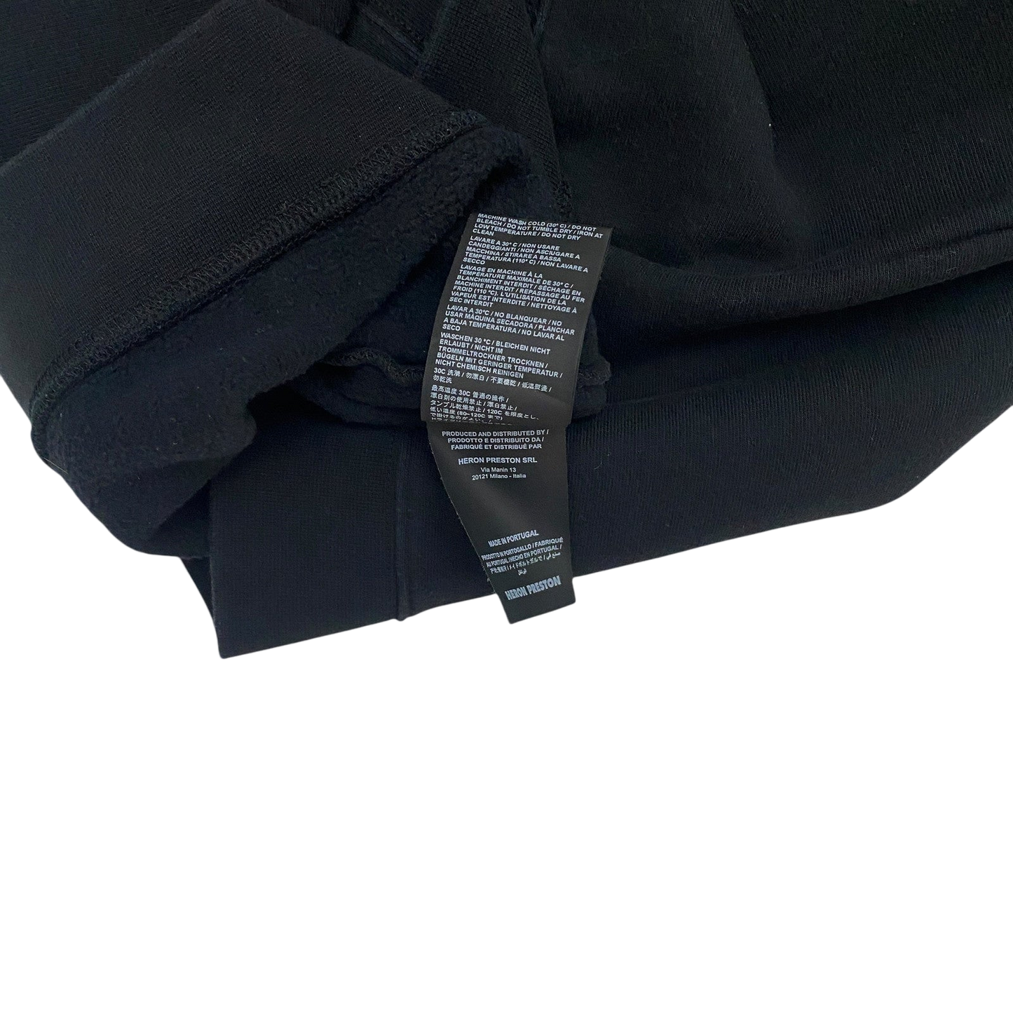 Heron Preston White HeronCrewneck Sweatshirt Black (fits L-XL)