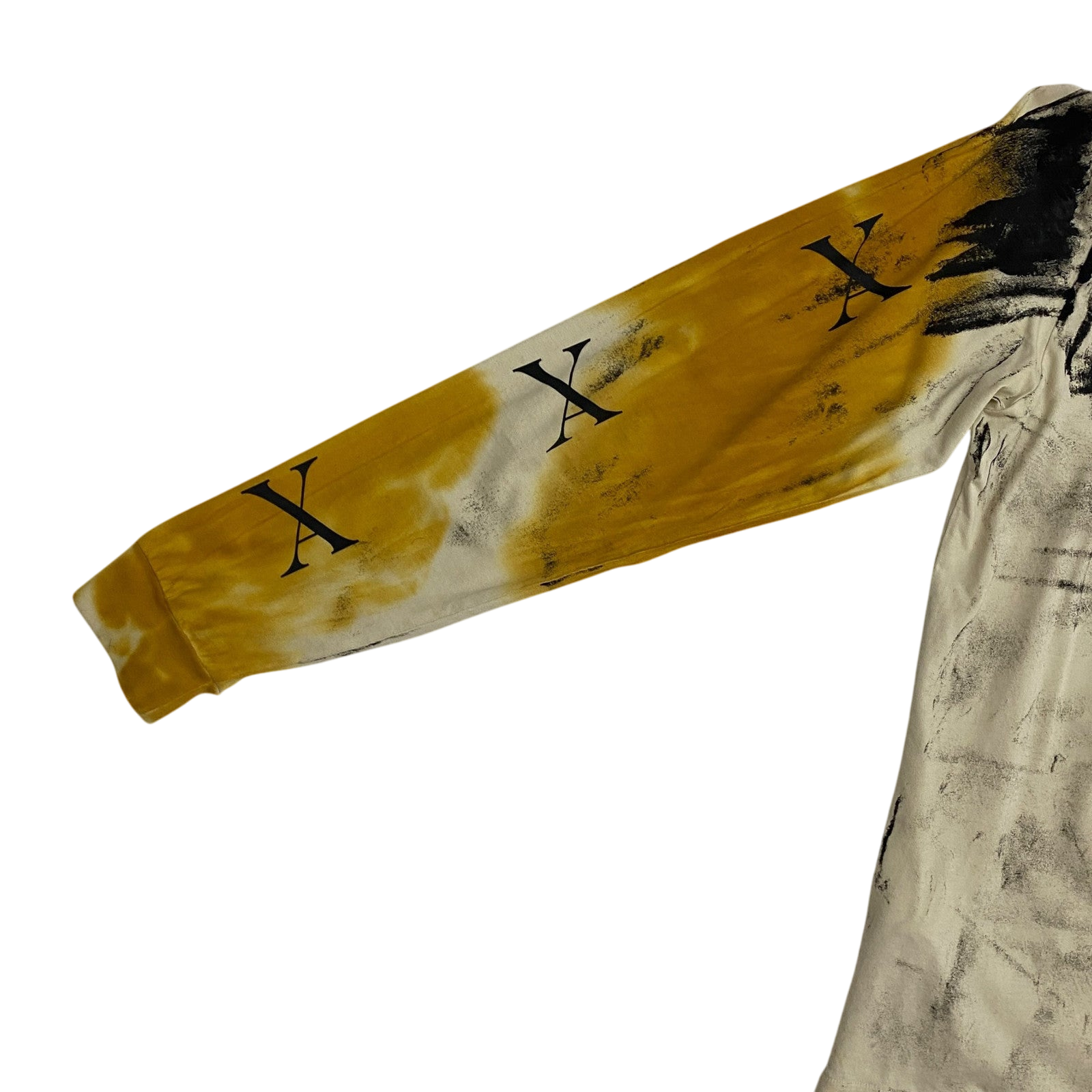 1017 Alyx 9SM Address Abstract Print Long-Sleeve T-Shirt Yellow (Size L)