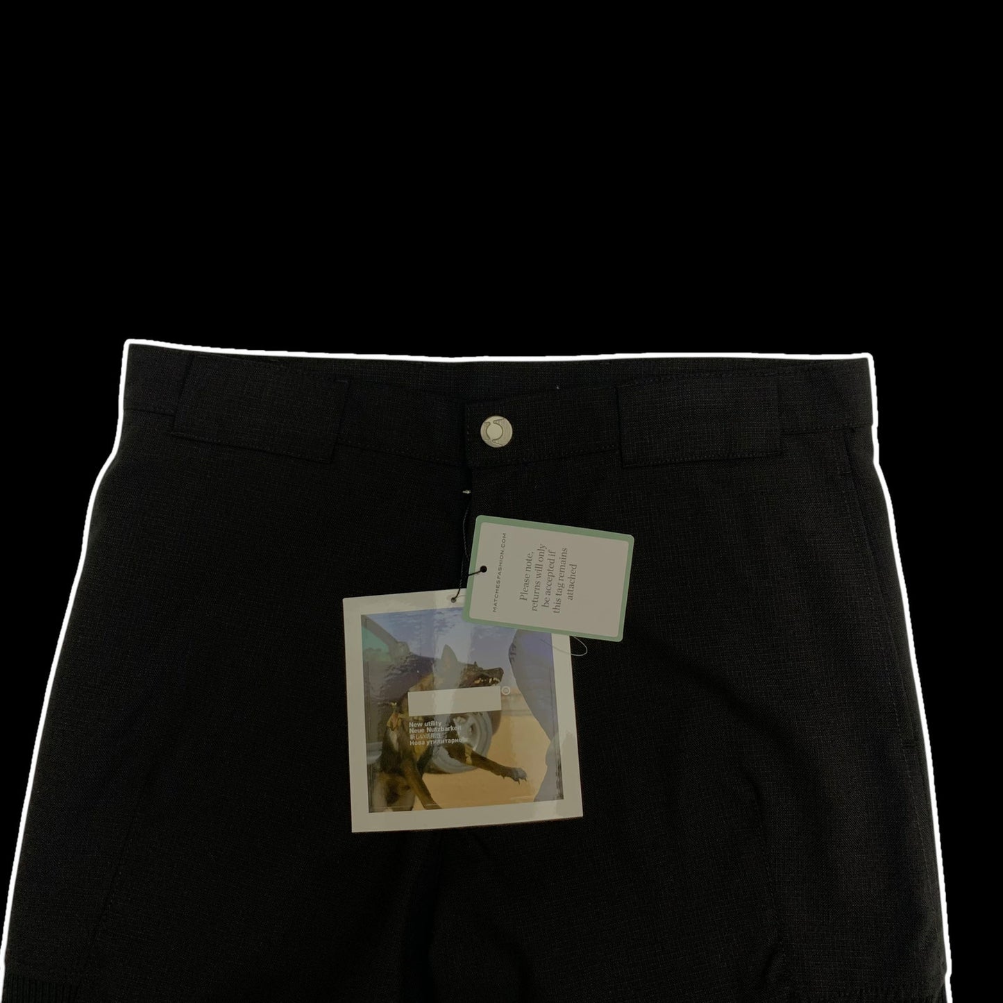 AFFXWRKS SS22 by Kiko Kostadinov Onsite Technical Pants ‘Deep Black’ (W34)