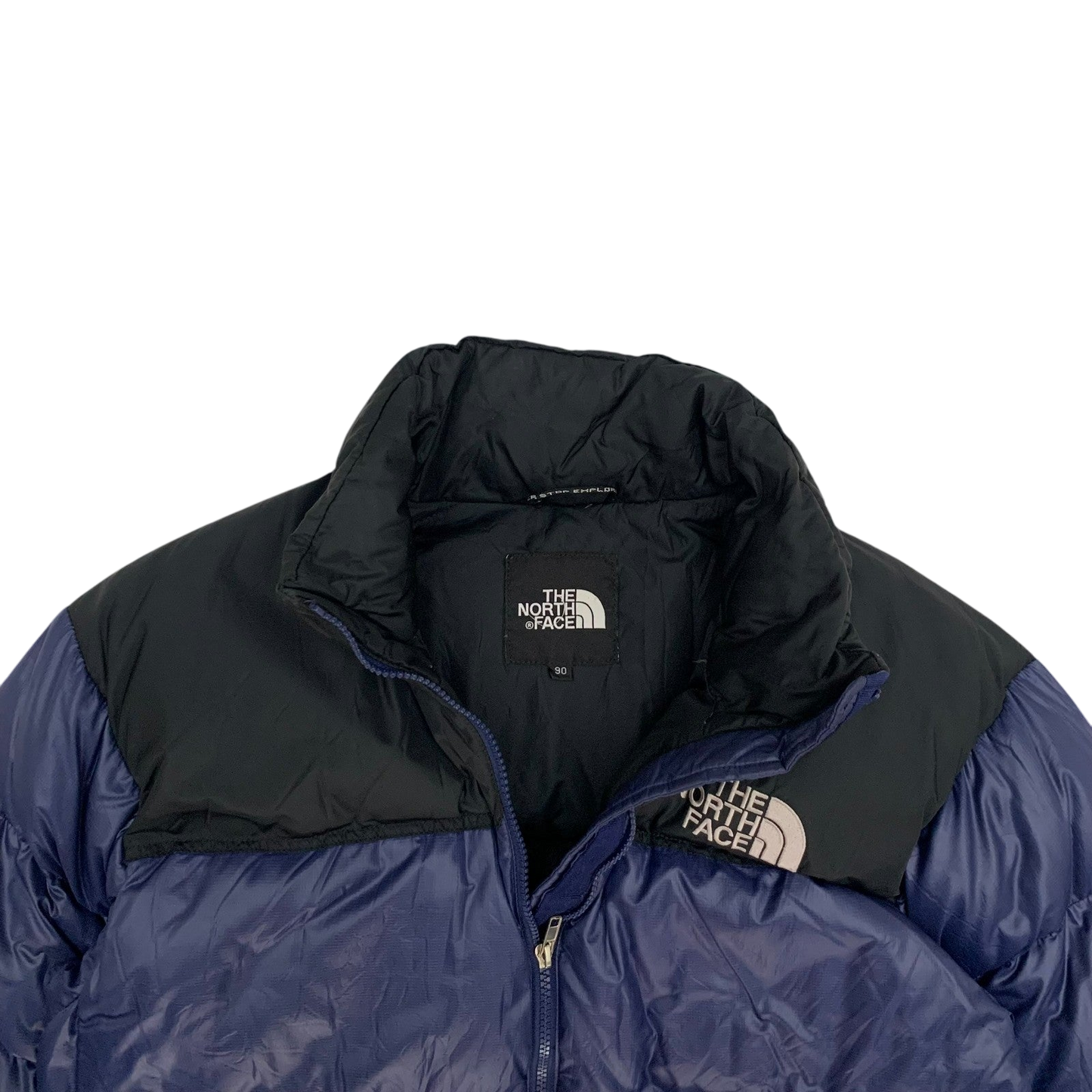 The North Face Nuptse 700 Down Puffer Jacket Navy/Black (Size S)