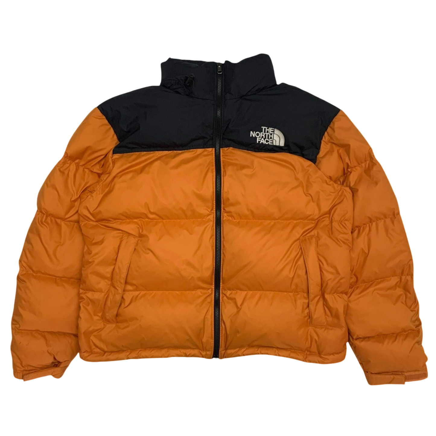 The North Face 1996 Retro Nuptse 700 Down Puffer Jacket Black/Orange (Size L)