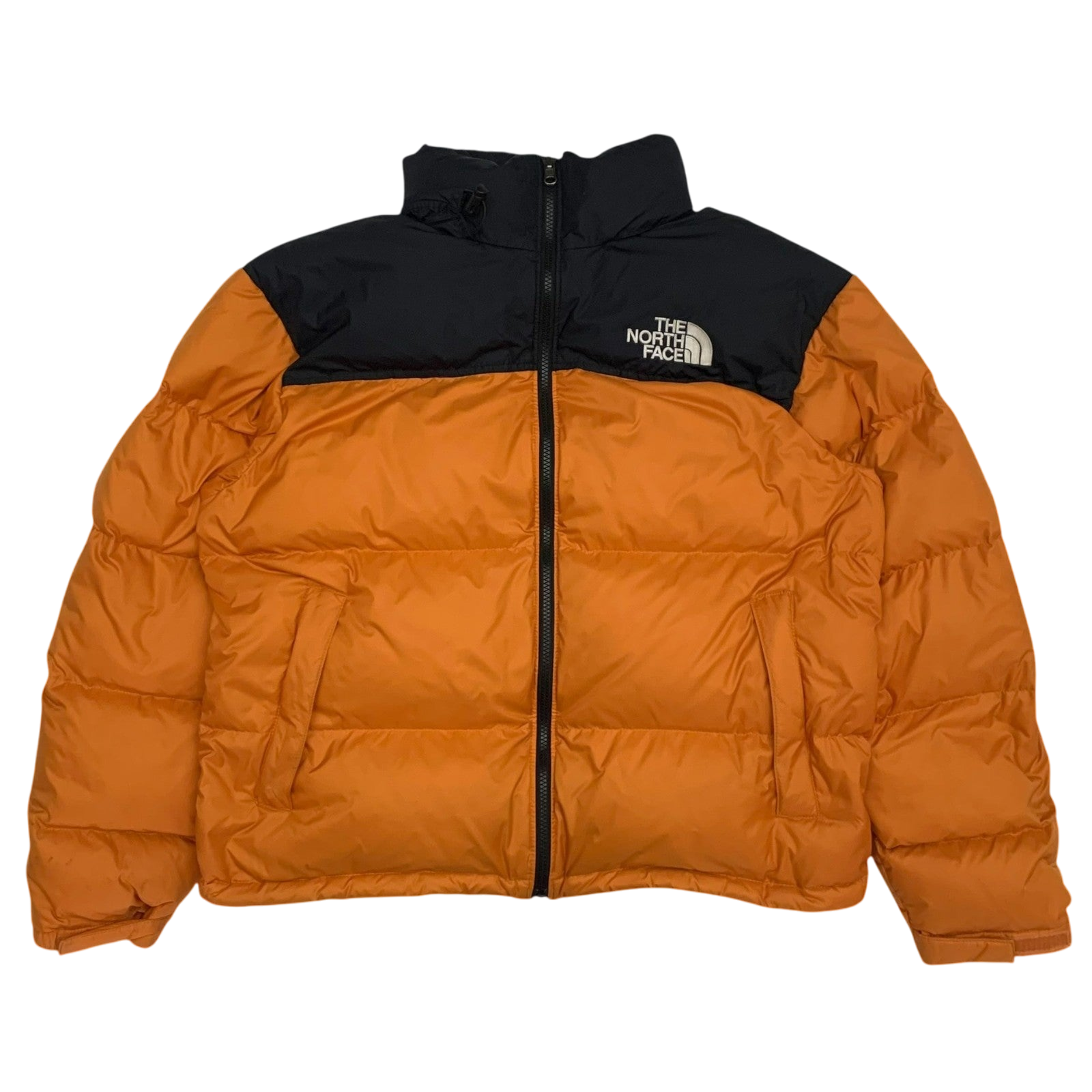 The North Face 1996 Retro Nuptse 700 Down Puffer Jacket Black/Orange (Size L)
