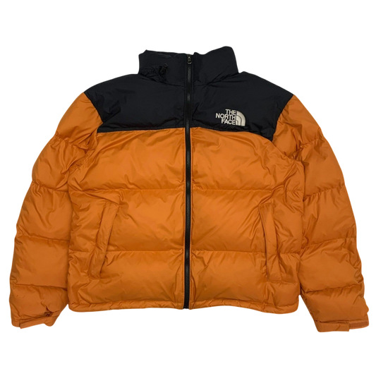 The North Face 1996 Retro Nuptse 700 Down Puffer Jacket Black/Orange (Size L)
