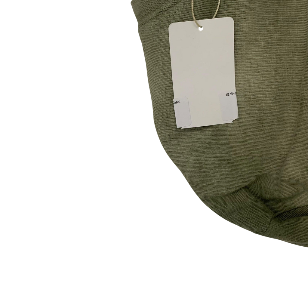 Kapital Tenjiku Uneven Dip Dye Crulon Long-Sleeve Tee Khaki (Fits M)