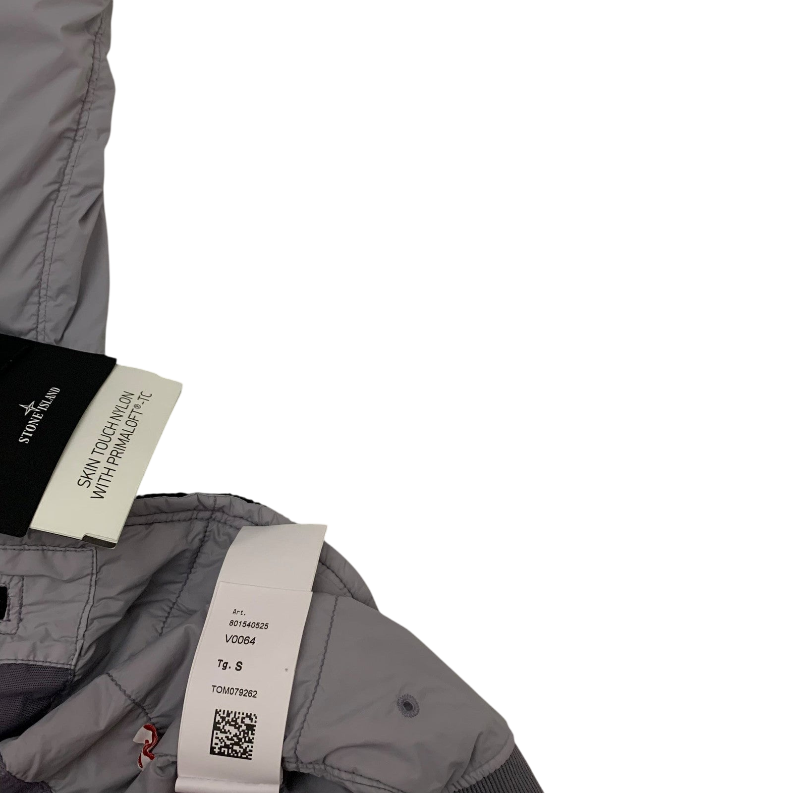 Stone Island Garment-Dyed Skin Touch Nylon Bomber Jacket Grey (Fits S-M)