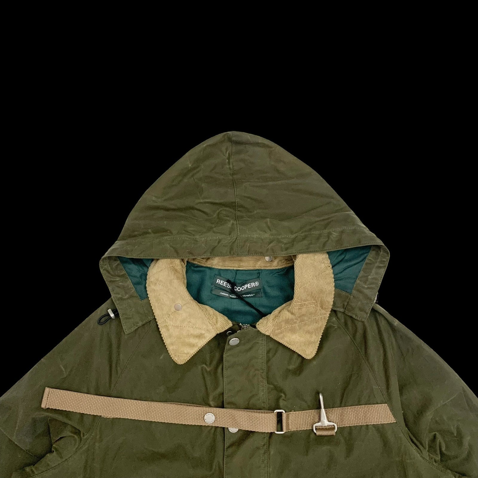 Reese Cooper FW21 Cropped Wax Jacket Green (Fits L-XL)