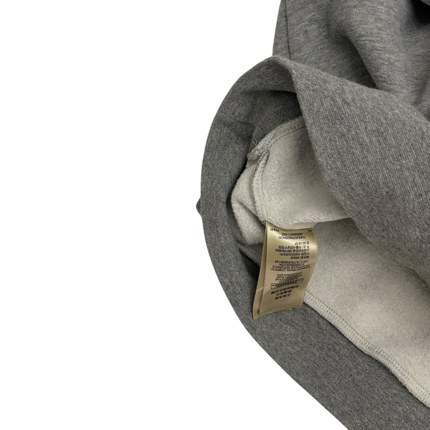 Burberry Embroidered Archive Logo Hoodie Grey (fits M/L)