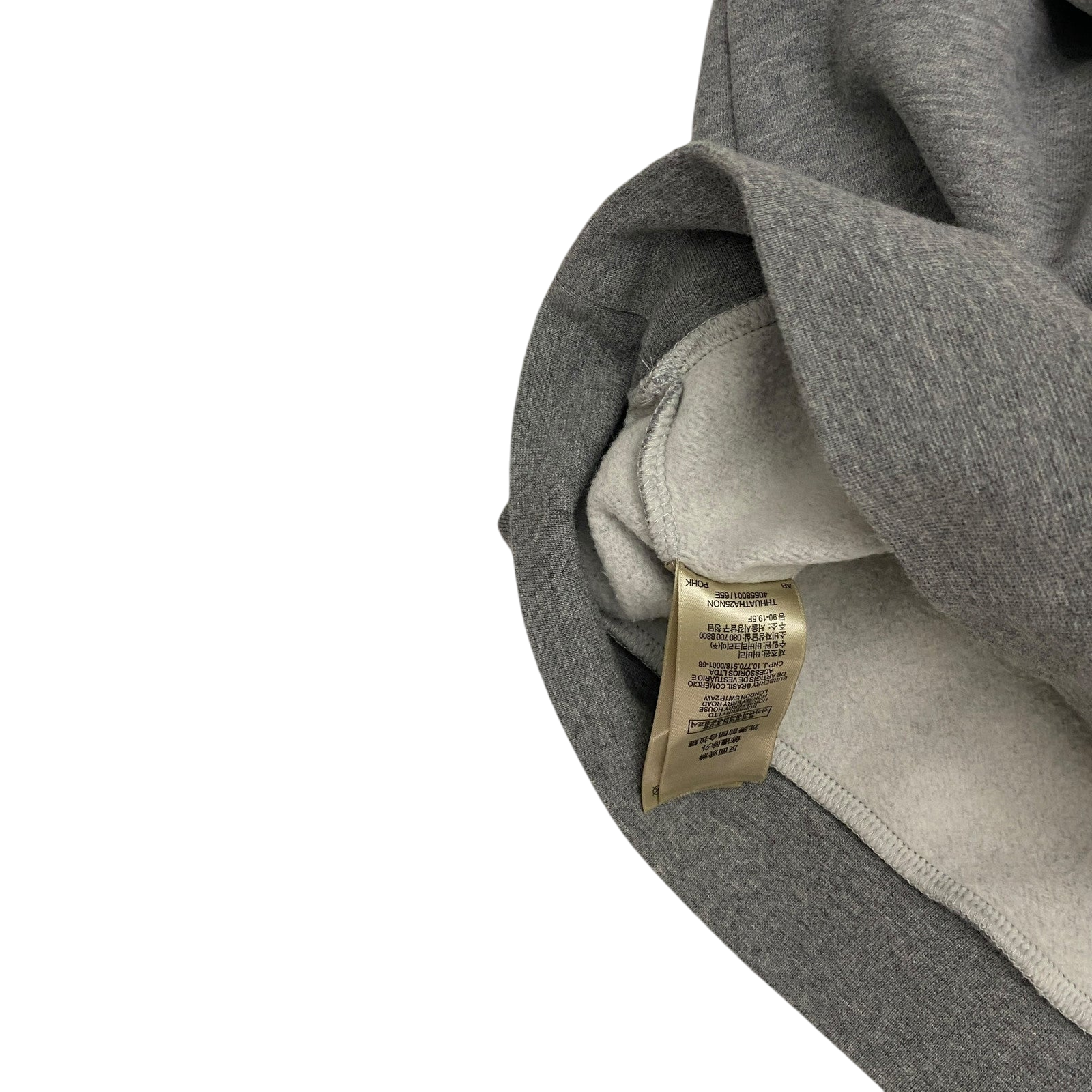 Burberry Embroidered Archive Logo Hoodie Grey (fits M/L)