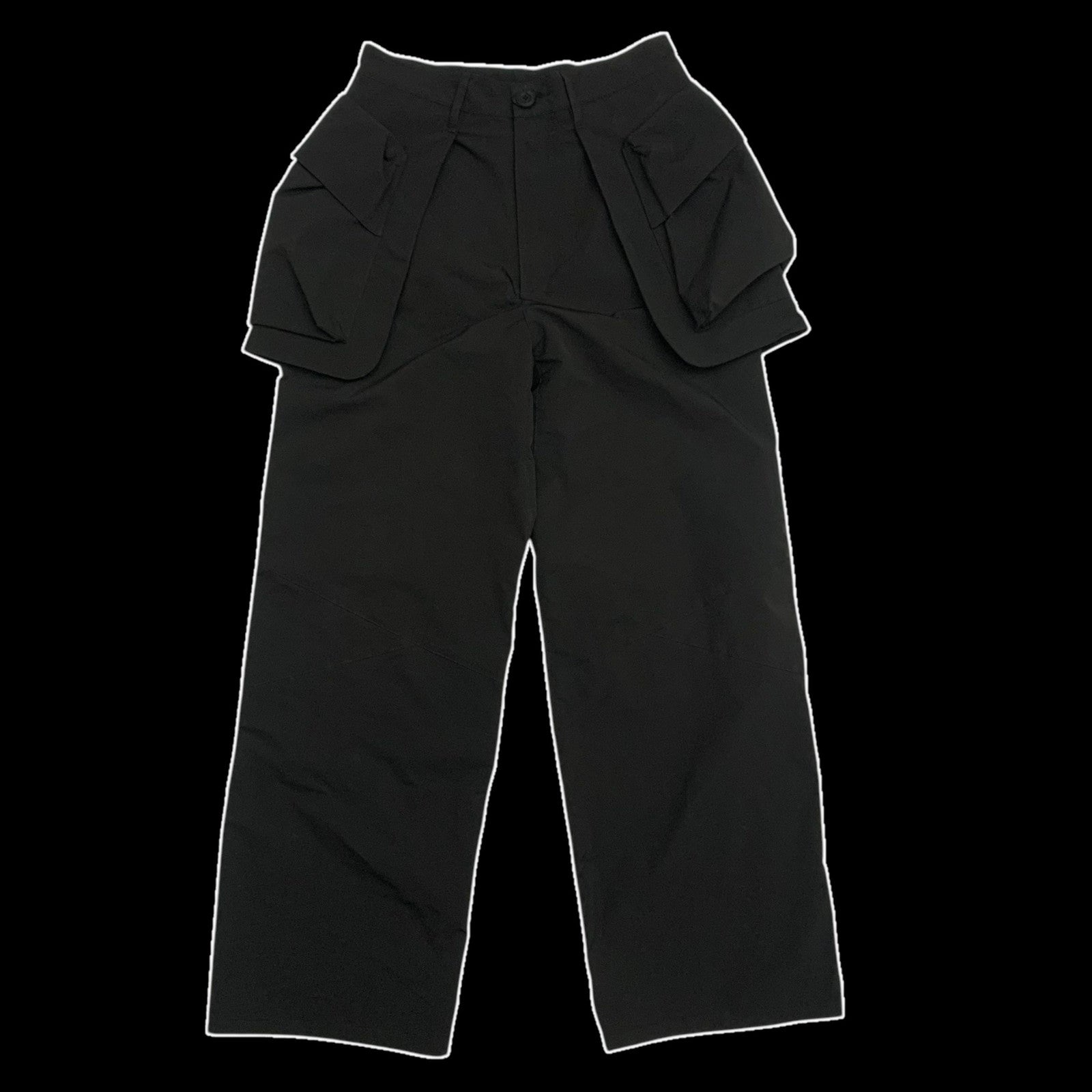 Archival Reinvent Zipper Teflon Pants Black (W28)