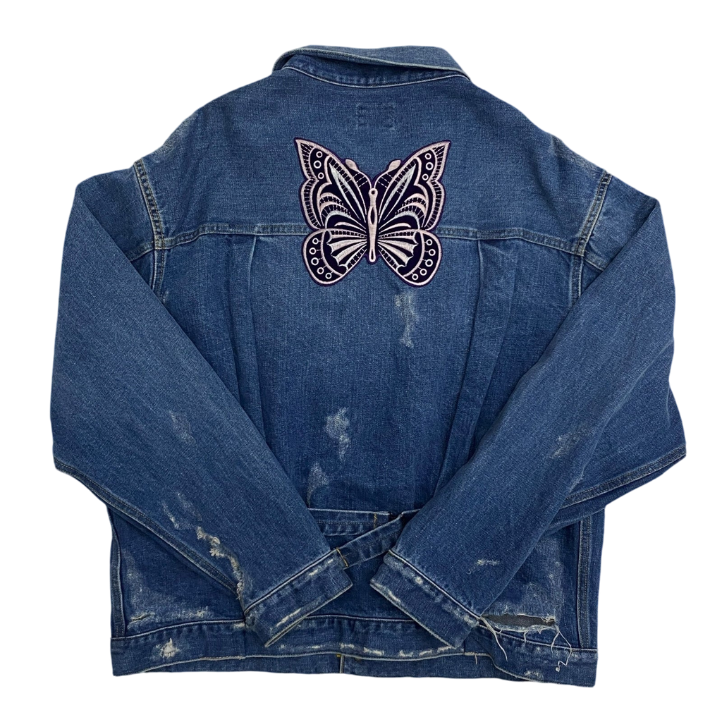 Needles Mixed-Patches Denim Jacket Indigo (Size L)