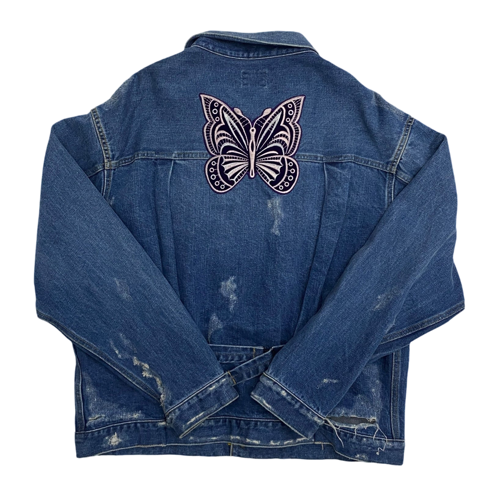 Needles Mixed-Patches Denim Jacket Indigo (Size L)