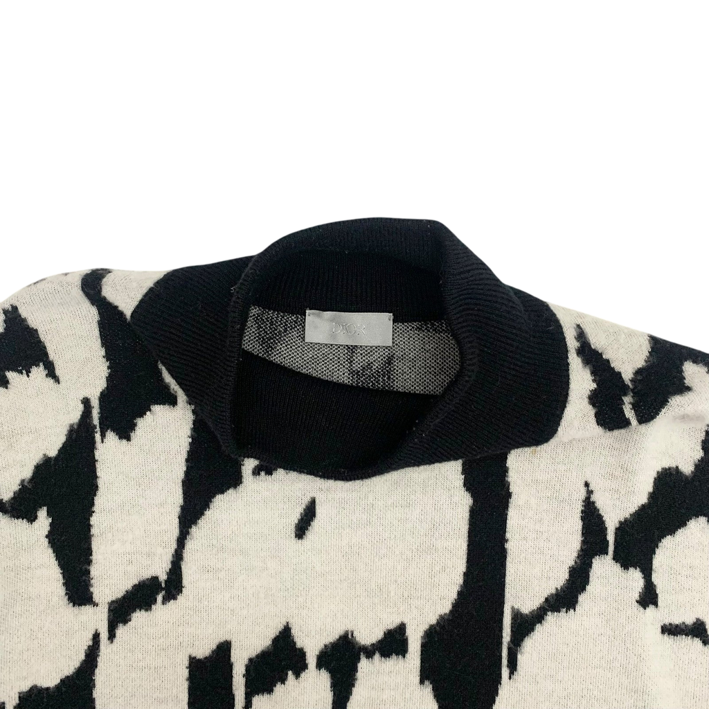 Dior Homme Turtleneck Sweater Black/White (Fits M-L)