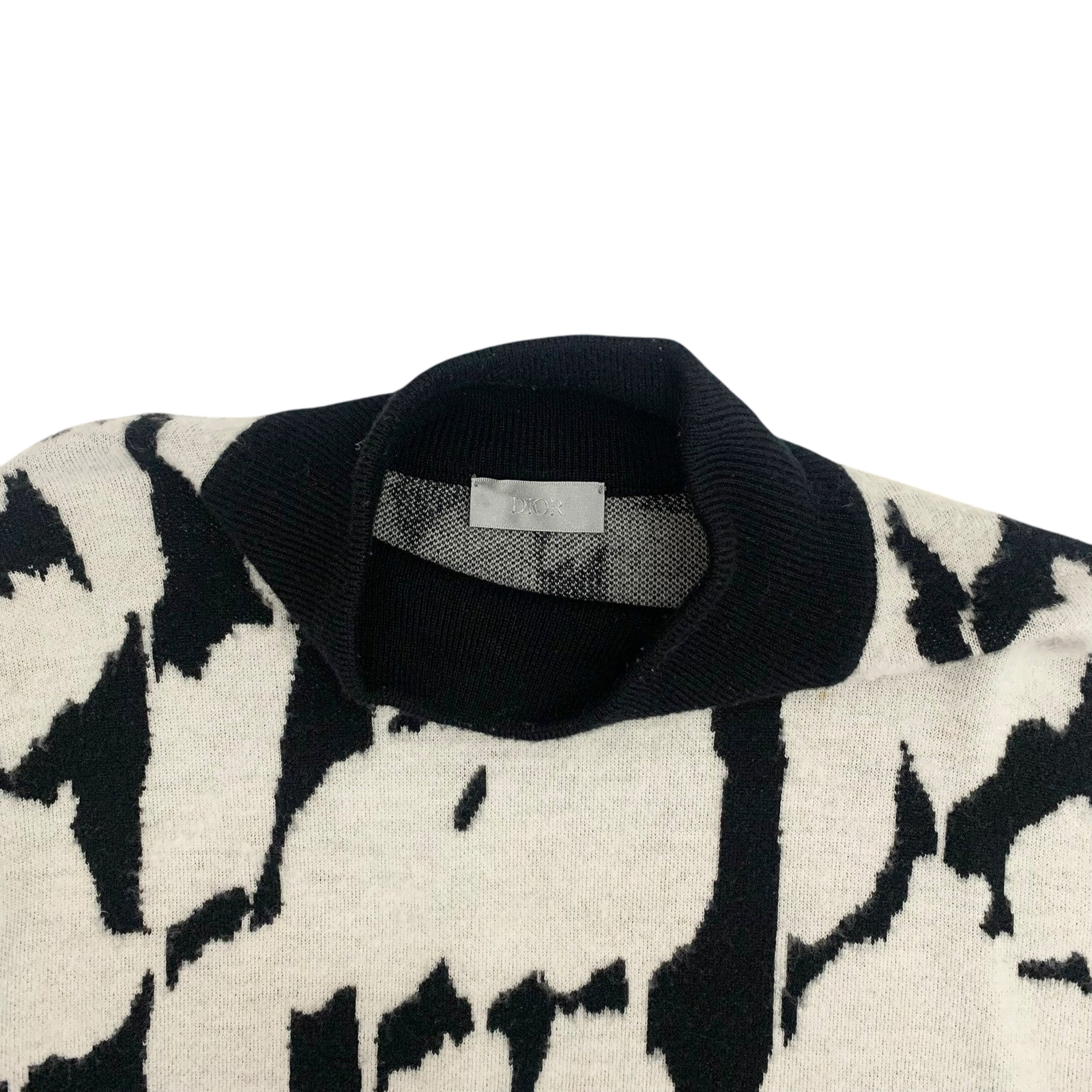 Dior Homme Turtleneck Sweater Black/White (Fits M-L)