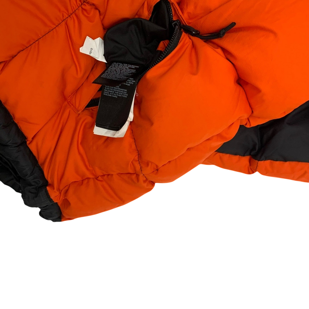 The North Face Nuptse 700 Down Puffer Jacket Orange/Black (Size L-XL)