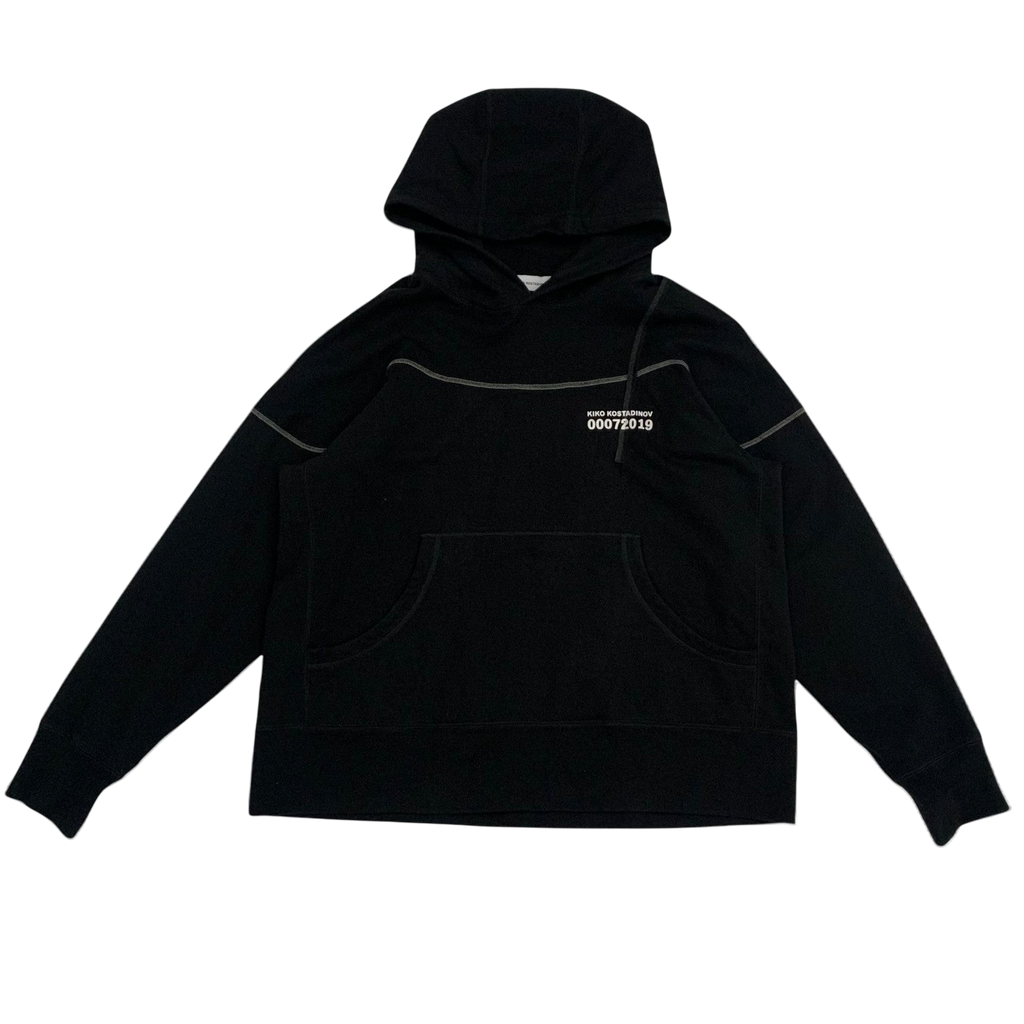 Kiko Kostadinov ‘Midnight Stripes’ Heavy Hoodie Black (Fits L-XXL)