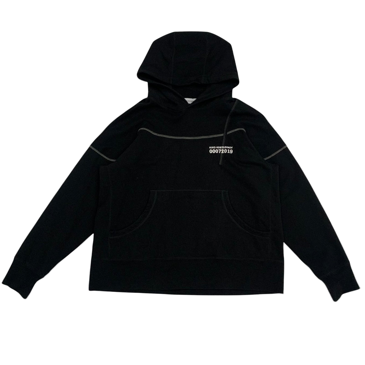 Kiko Kostadinov ‘Midnight Stripes’ Heavy Hoodie Black (Fits L-XXL)