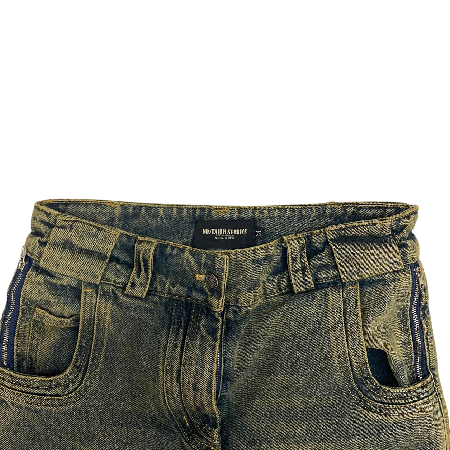 NO/FAITH STUDIOS Heavy Wave Jeans Blue (Size M)