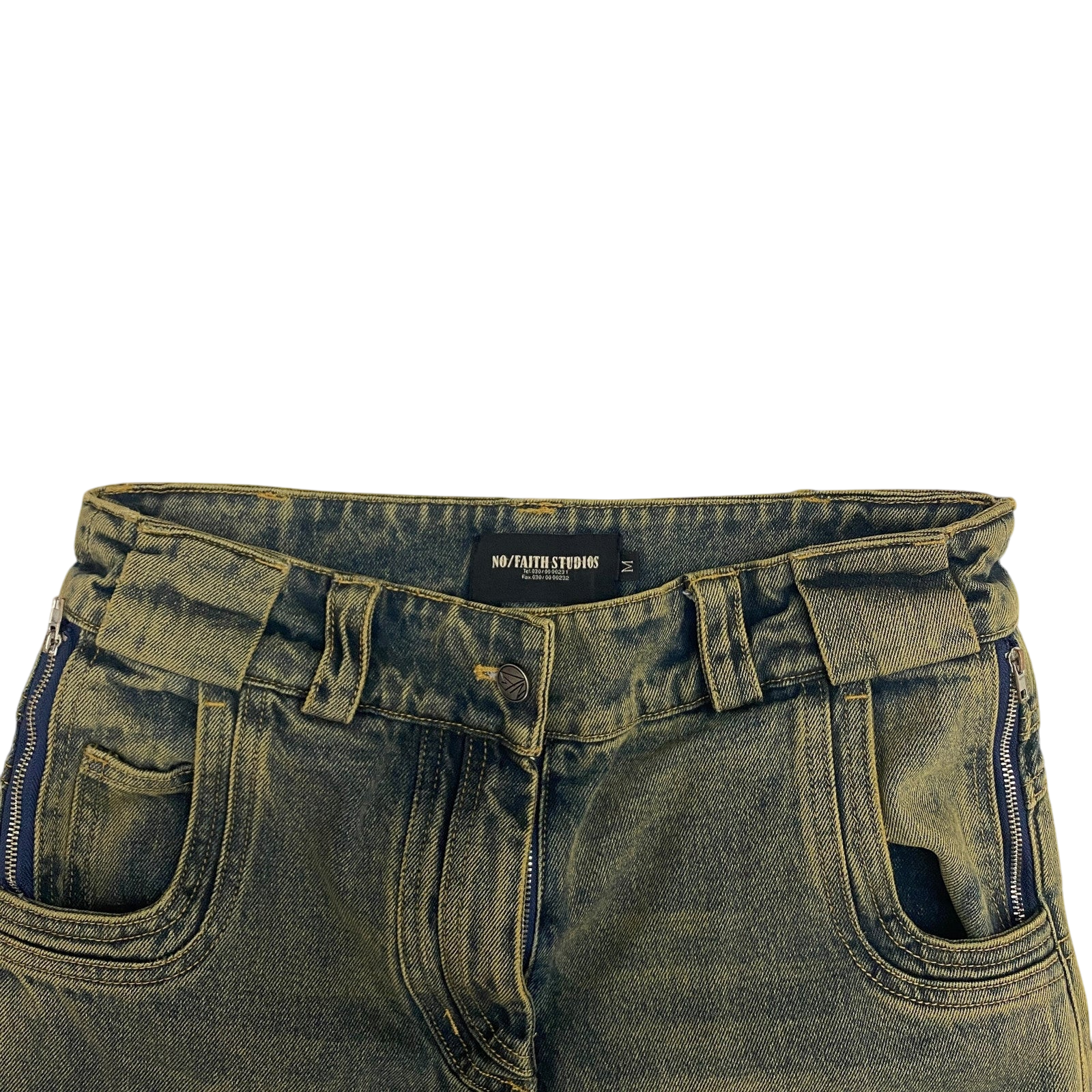 NO/FAITH STUDIOS Heavy Wave Jeans Blue (Size M)