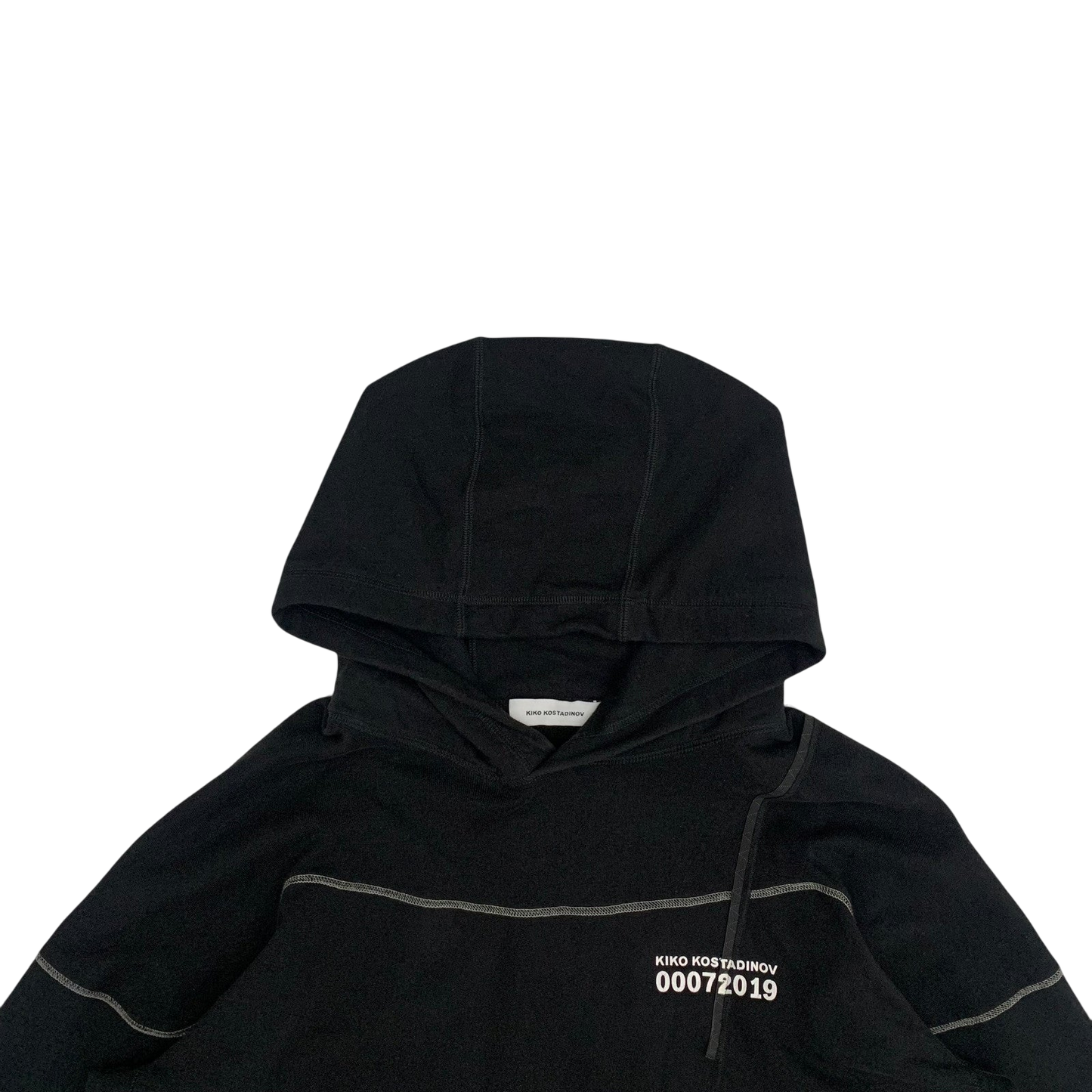 Kiko Kostadinov ‘Midnight Stripes’ Heavy Hoodie Black (Fits L-XXL)