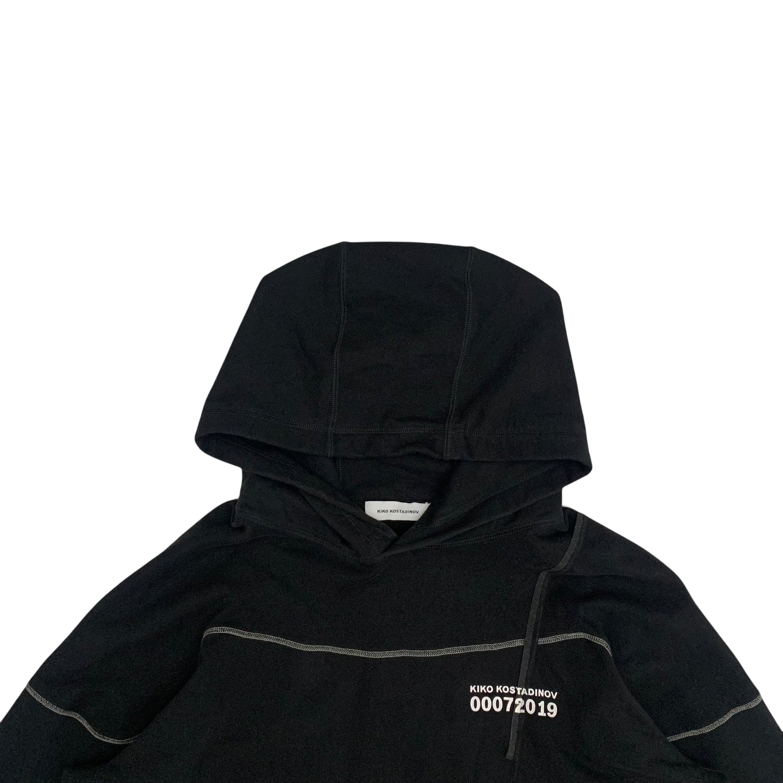 Kiko Kostadinov ‘Midnight Stripes’ Heavy Hoodie Black (Fits L-XXL)