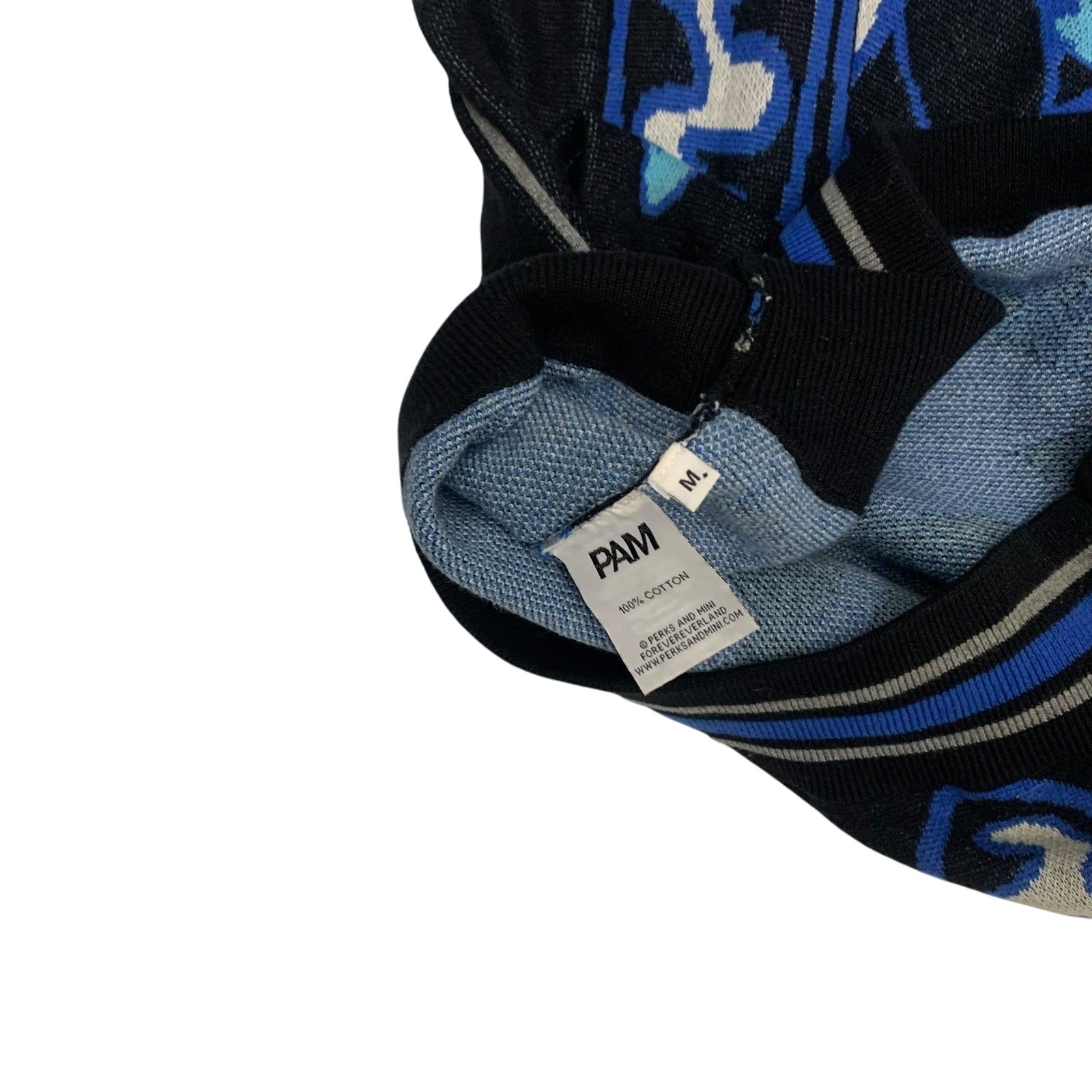 P.A.M. Perks and Mini Graphic Knit Sweatshirt Blue (Size M)