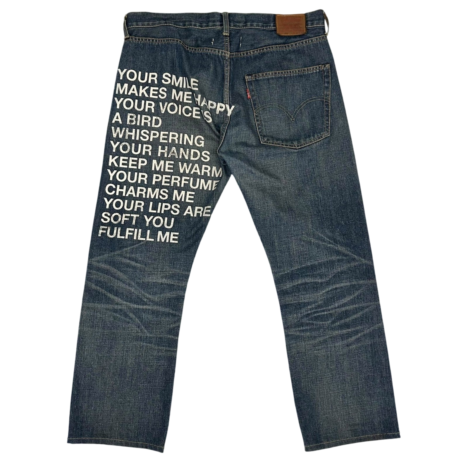 Junya Watanabe × Levi's 503 “Fulfill Me” SS10 Poem Jeans (Fits 35")
