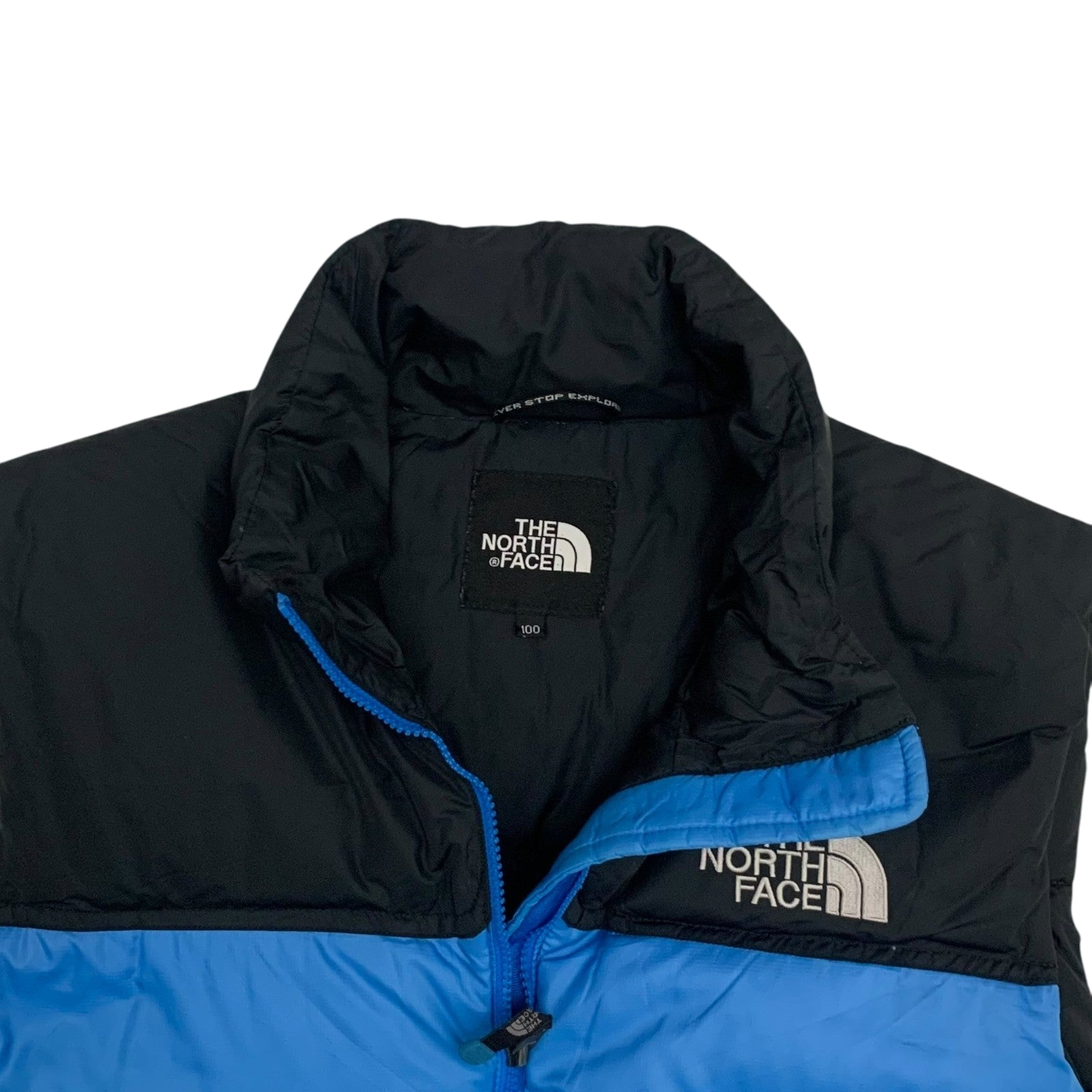 The North Face Nuptse 700 Down Puffer Jacket Blue/Black (Size L)