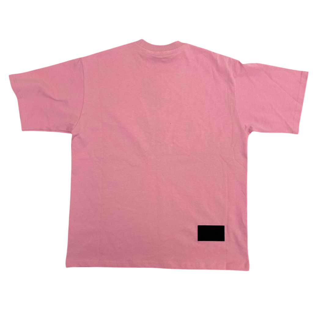 WE11DONE Classic Embroidered Logo T-Shirt Pink (Fits L)