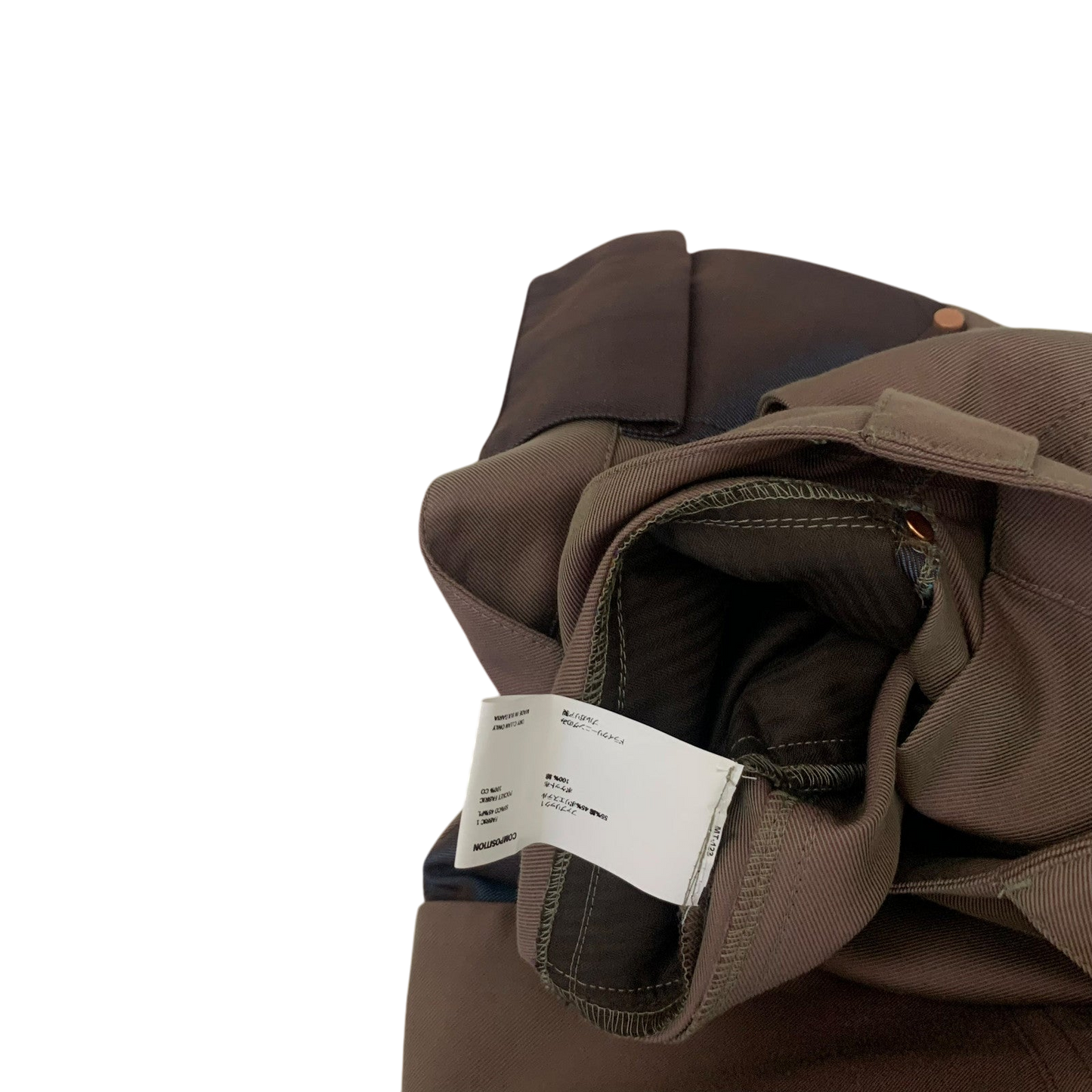 Kiko Kostadinov Mcnamara Uniform Trousers Bronze (Size M)