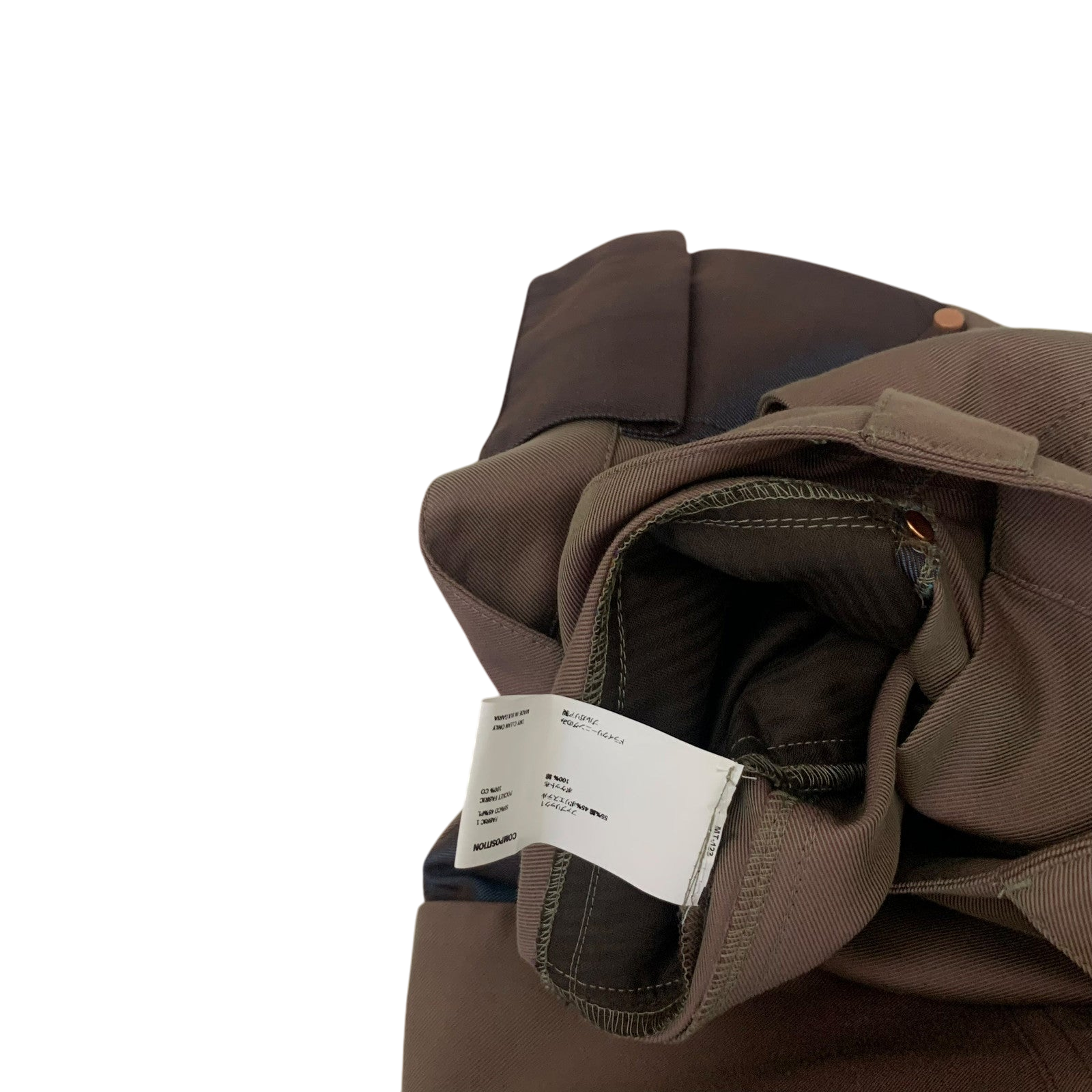 Kiko Kostadinov Mcnamara Uniform Trousers Bronze (Size M)