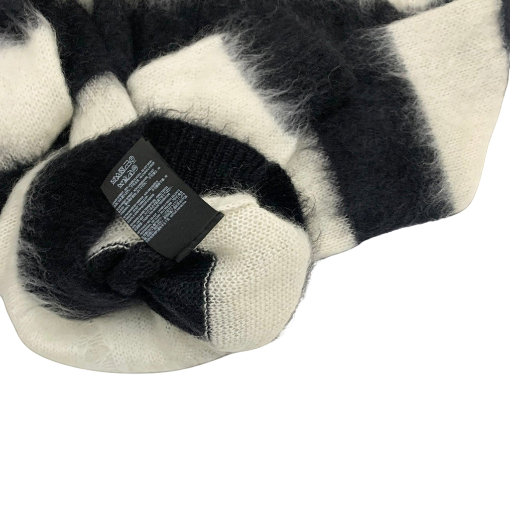 Saint Laurent FW18 Distressed Striped Knit Sweatshirt (Size L)