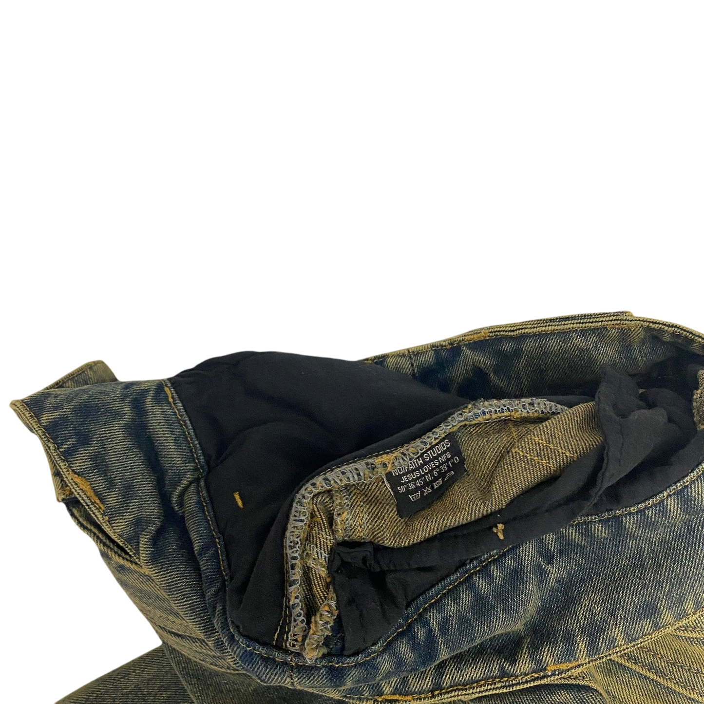 NO/FAITH STUDIOS Heavy Wave Jeans Blue (Size M)