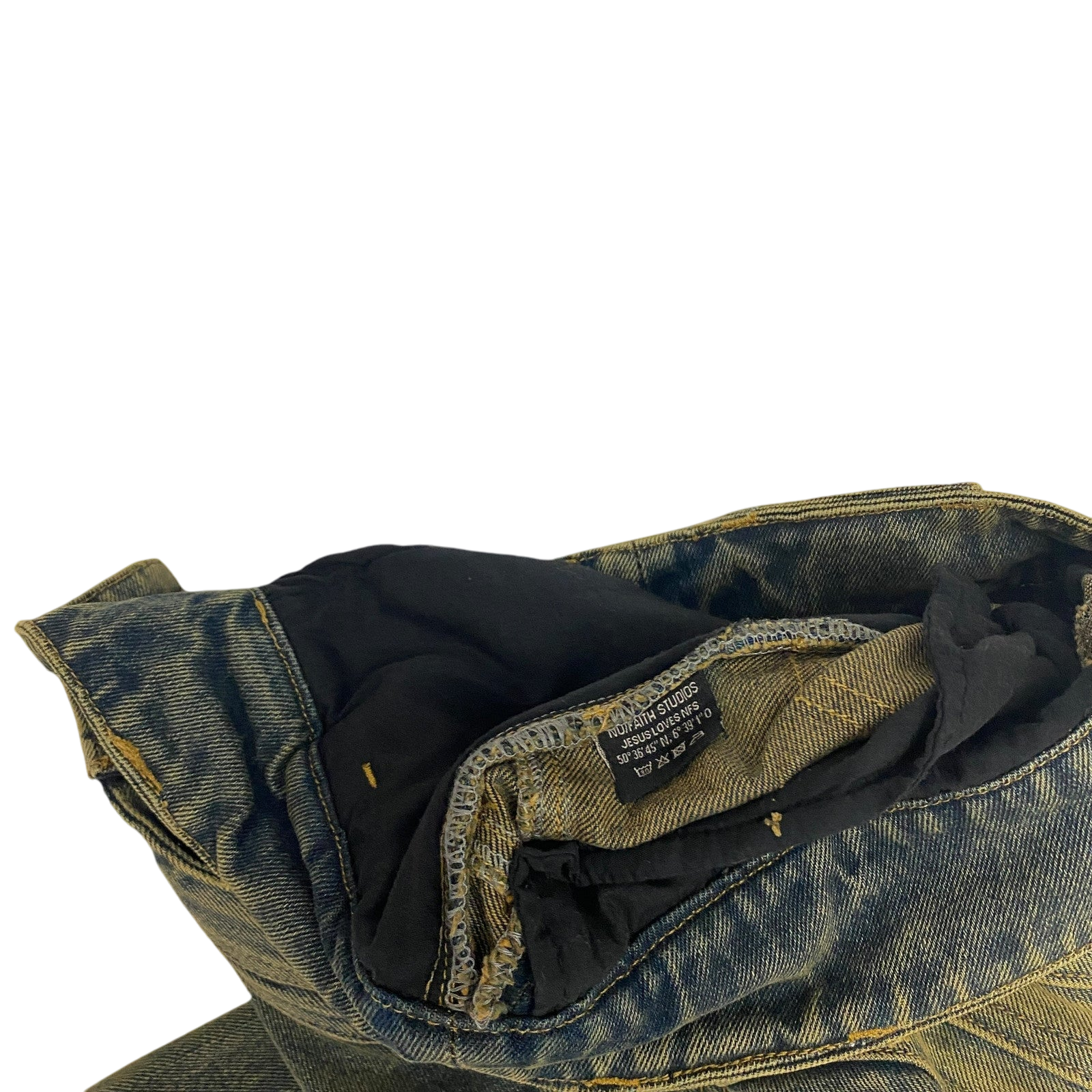 NO/FAITH STUDIOS Heavy Wave Jeans Blue (Size M)