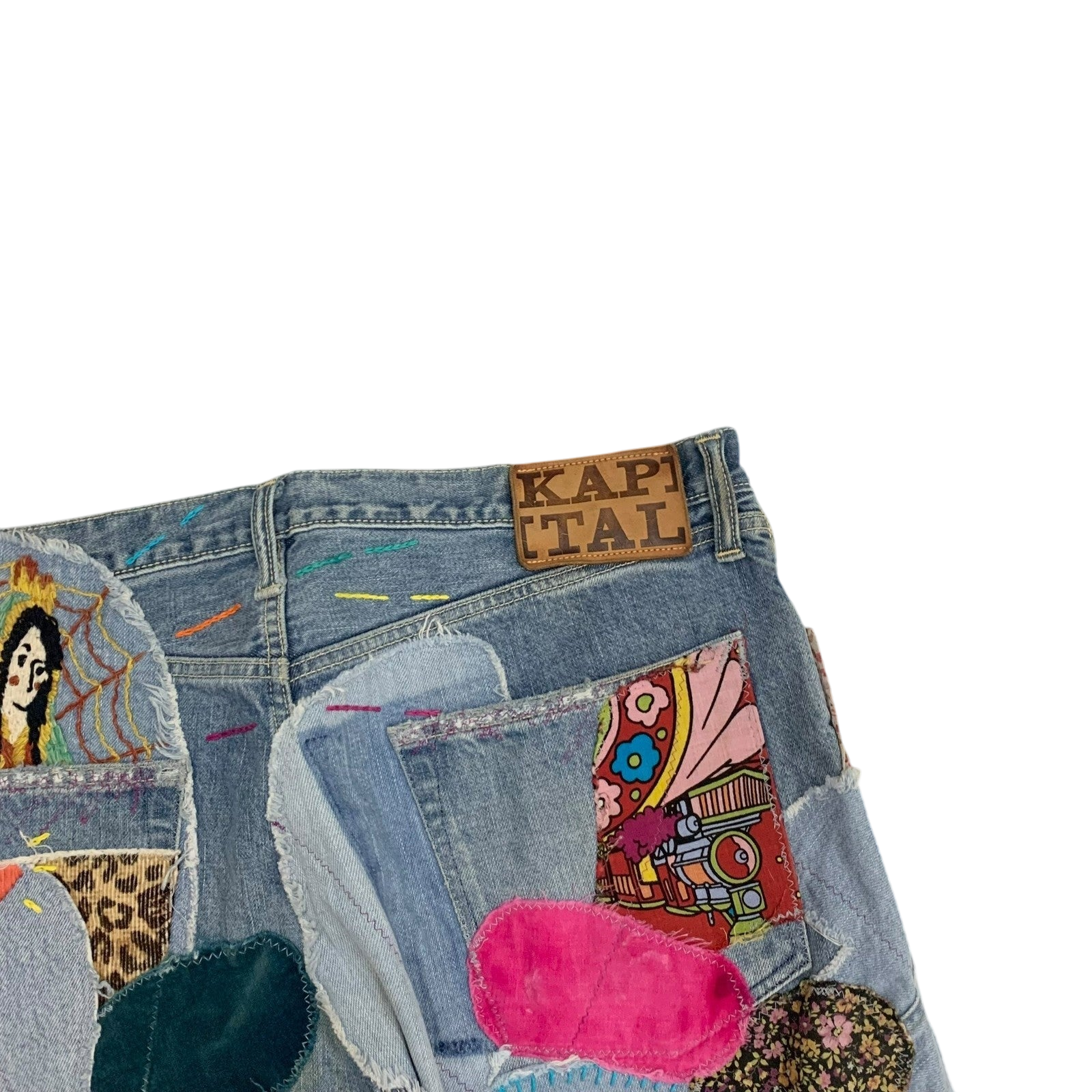 Kapital 14oz Crazy El Paso 5P Monkey Cisco Jeans (Size 36")