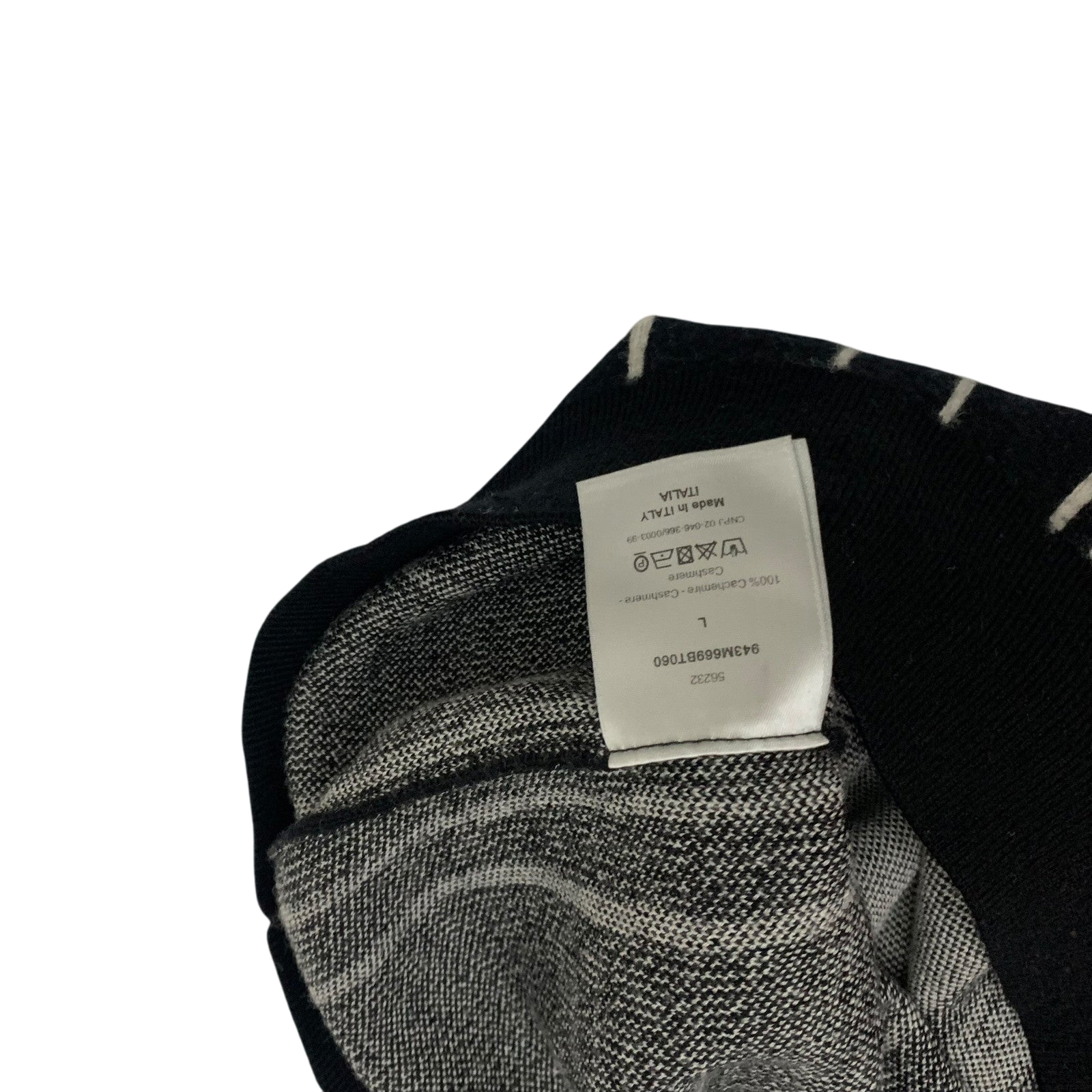 Dior Homme Turtleneck Sweater Black/White (Fits M-L)