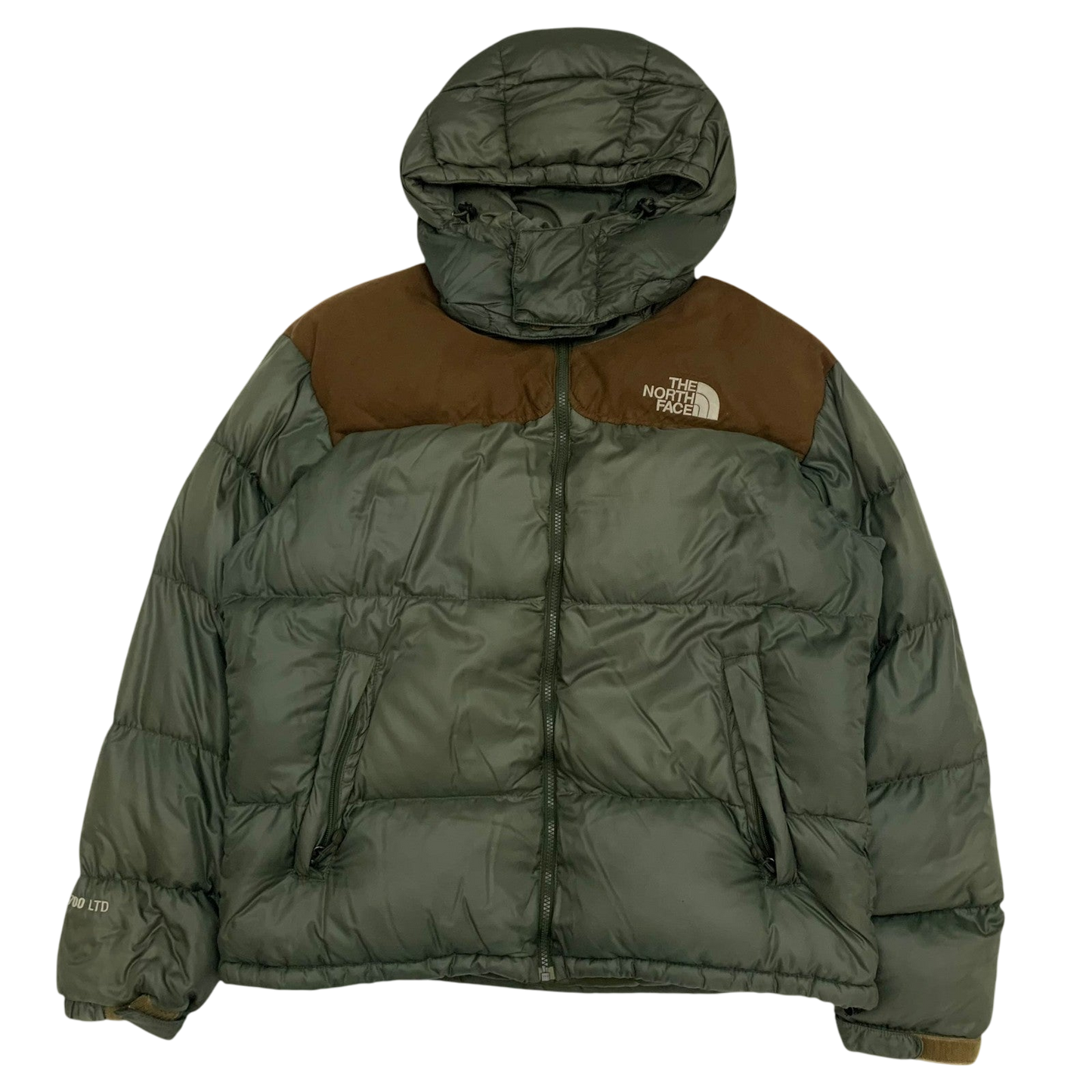 The North Face LTD Nuptse 700 Down Puffer Military Green/Brown (Size L)