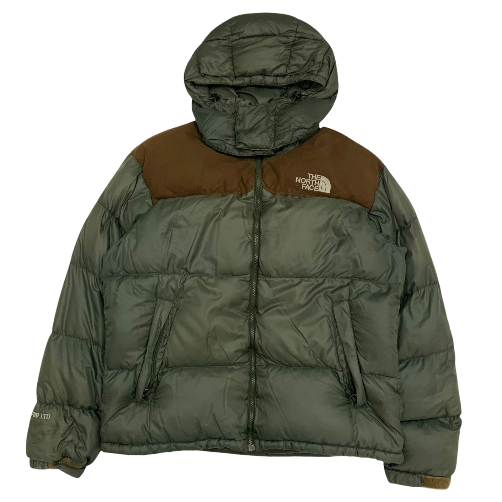 The North Face LTD Nuptse 700 Down Puffer Military Green/Brown (Size L)