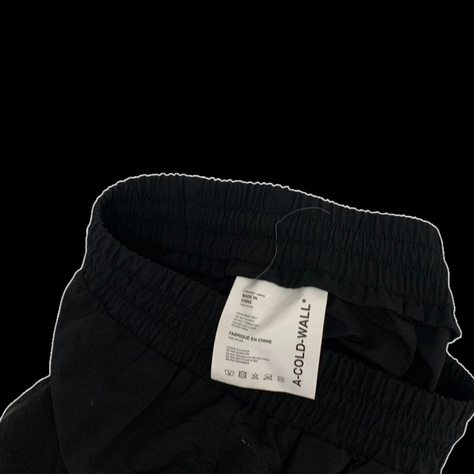 A-Cold-Wall Bracket Taped Track Pants Black (Size M)