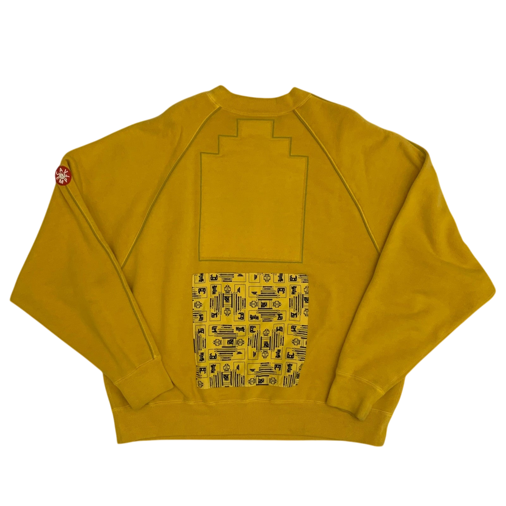 Cav Empt Overdye Raglan PipingSweater Yellow (Fits M-L)