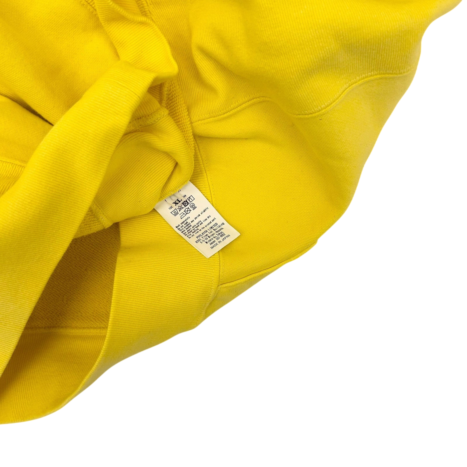 Cav Empt Overdye Reprocess Heavy Hoodie Yellow (Size XL)