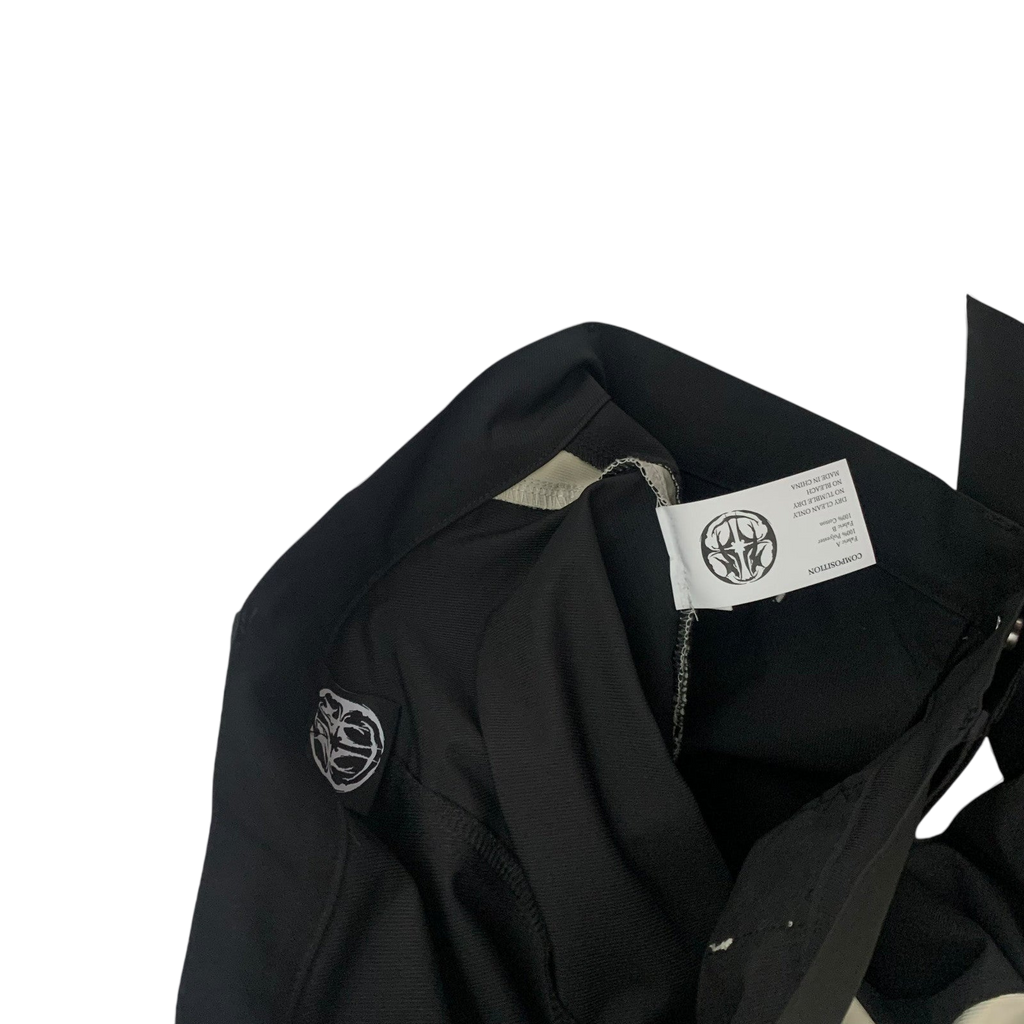 Moth Studios Panelled Nylon Pants Black / Grey (Size M)