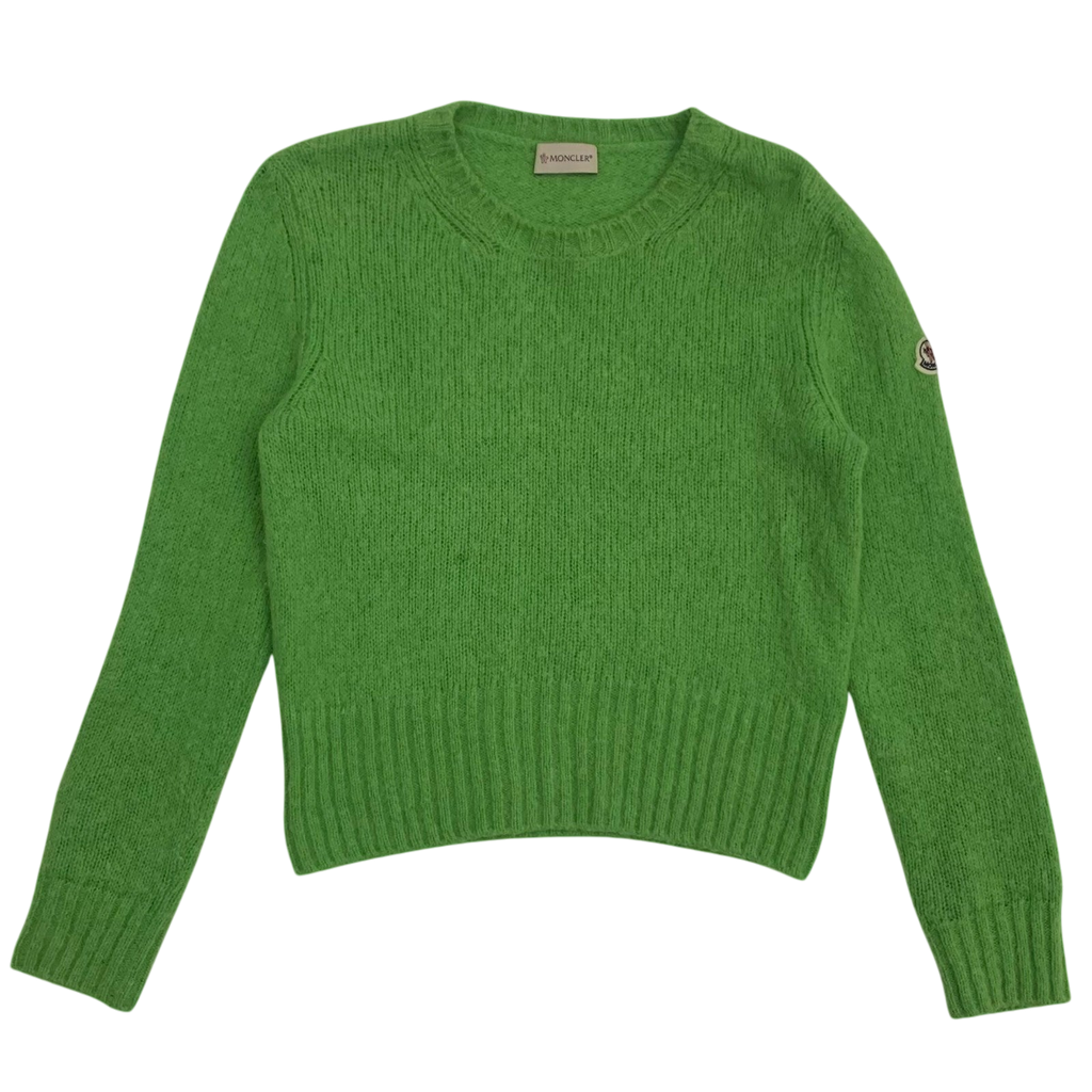 Moncler Wool Sweatshirt Neon Green (Size S Womens)
