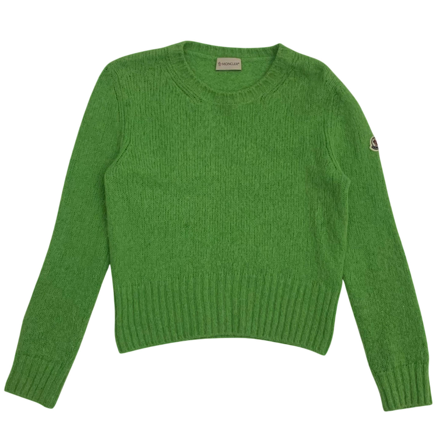 Moncler Wool Sweatshirt Neon Green (Size S Womens)