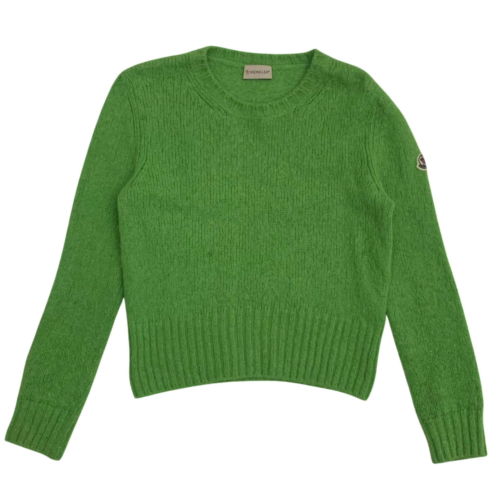 Moncler Wool Sweatshirt Neon Green (Size S Womens)